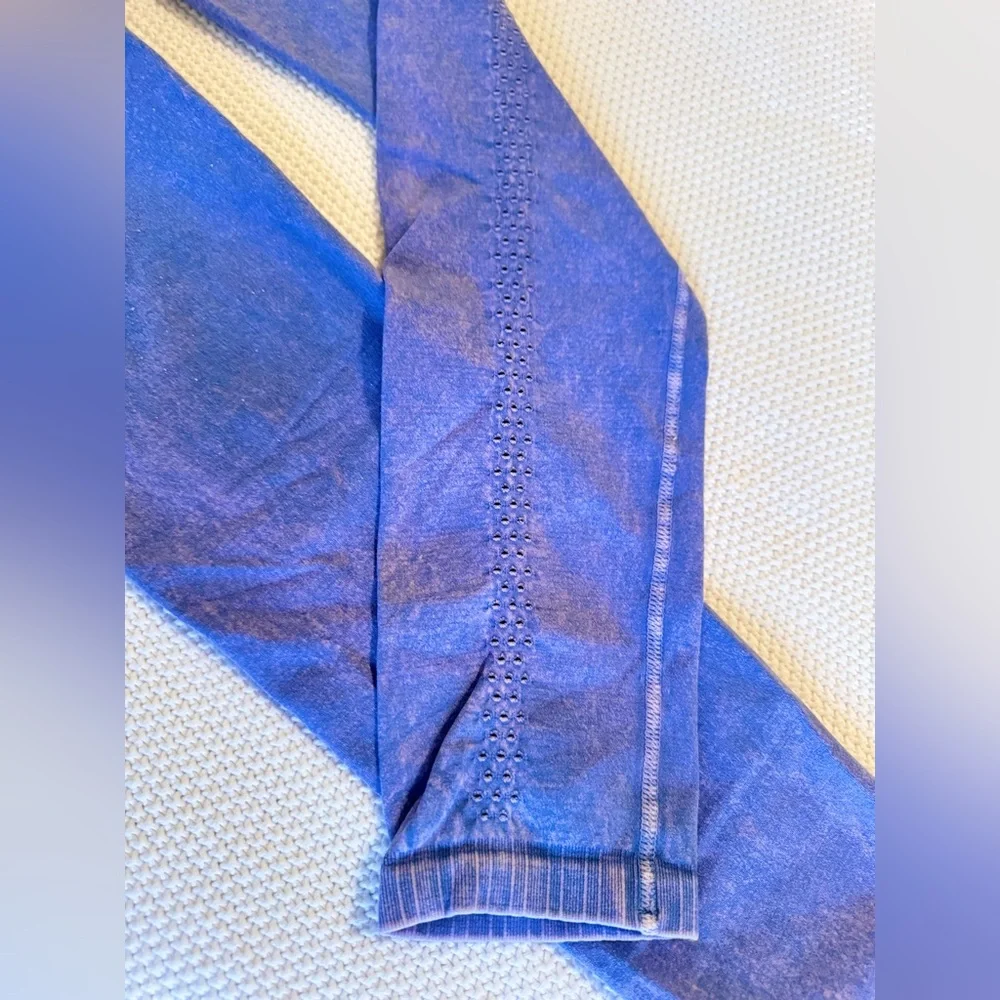 FP FREE PEOPLE MOVEMENT Good Karma Blue Pink High Waisted Leggings